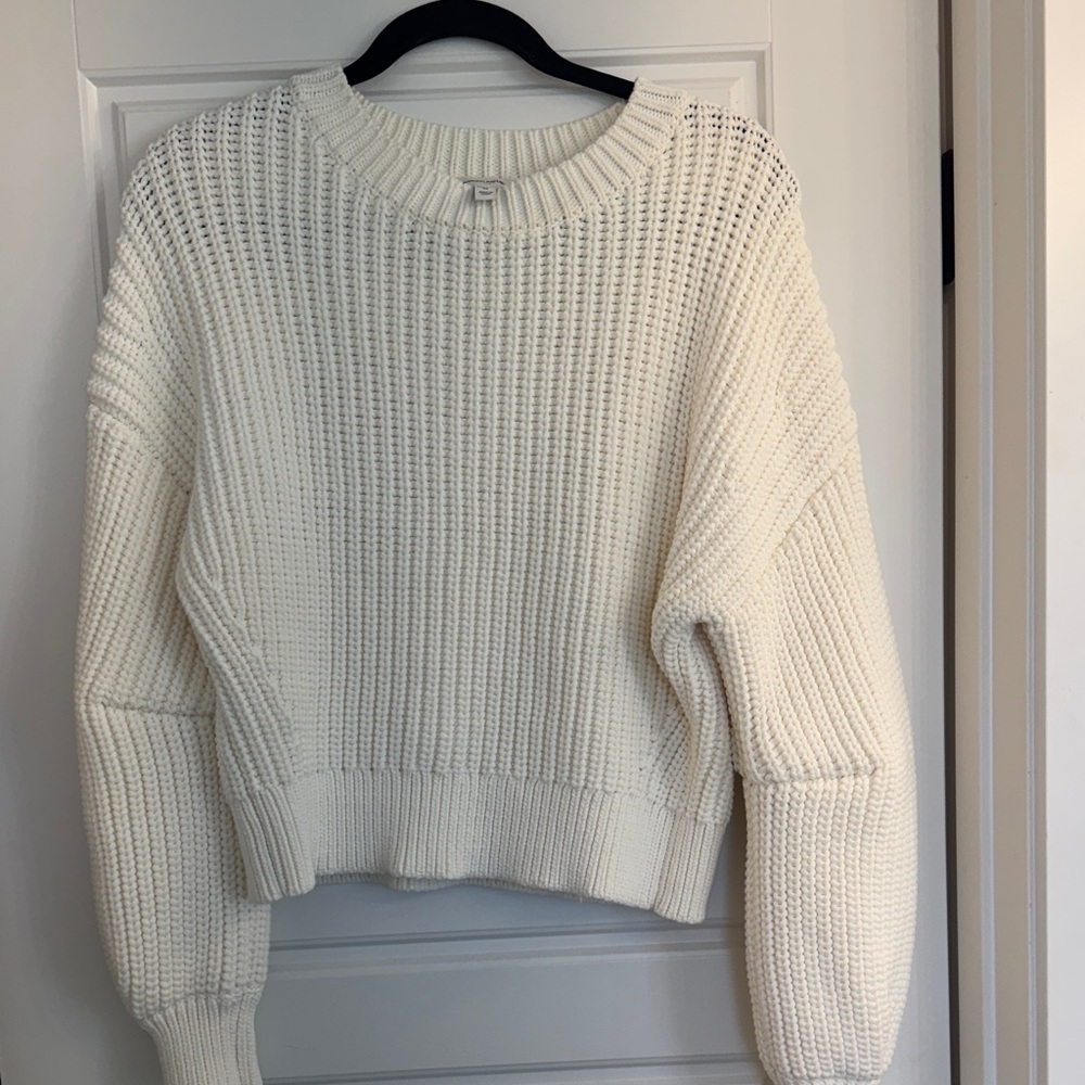 Banana Republic Cream Knit Sweater